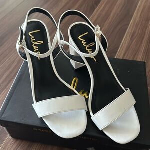 Lulus white high heels. Size 7